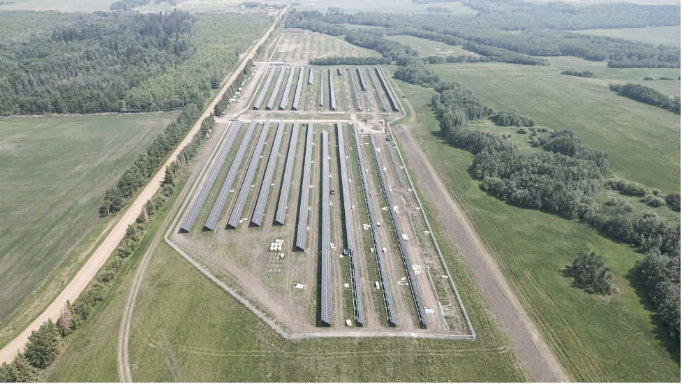 Photo: Metis Alberta solar project